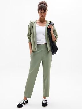 Athleta Green Endless High-Rise Ponte Ankle Pants Size 4 EUC